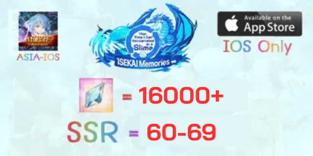 16000+IOS+60-69SSR Slime Isekai ASIA