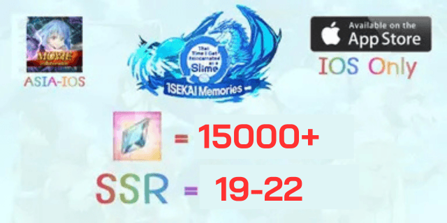 15000+IOS+19-25SSR Slime Isekai ASIA