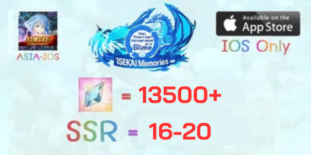 13500+IOS+16-20SSR Slime Isekai ASIA