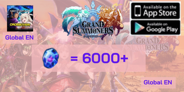 6000+ เพชร Grands Summoners GLobal(EN)