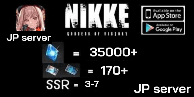 35000+170+ตั๋ว+SSR3-7 Nikke:Goddess of Victory Japan Hotmail ยกเมล