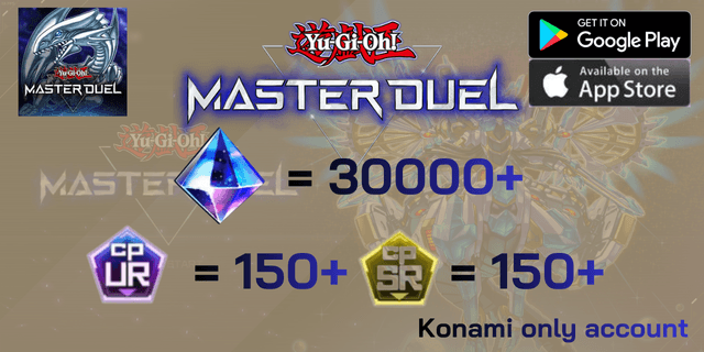 l 30000+เพชร l + l 150+เศษUR l + l 150+เศษSR l Yu-Gi-Oh! Master Duel Global