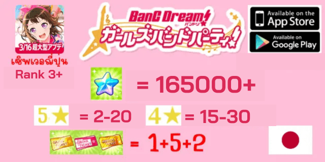 165000+ Bang Dream Girl Brand Party เซิพเวอ JP