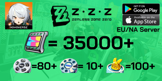 l 35000+เพชร l + l 80 Master Tape l + l 10 Encrypted Master Tape l หลักสุ่ม ไอดีเกม Zenless Zone Zero ฟามเพชร NA America