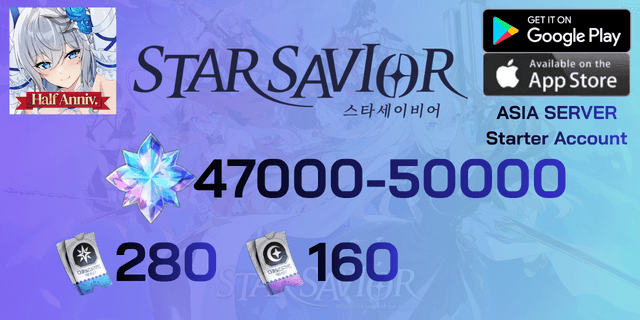 l 47000-50000 เพชร l + l Standard Saviour Observation Ticket x280 l + l Standard Alcana Observation Ticket x160 l + l Standard Observation Ticket Envelope x20 l + l Feature Observation Tickets x205 l + l Rename Card x1 l - ไอดีเริ่มต้น Star Savior เซิพเวอ Global