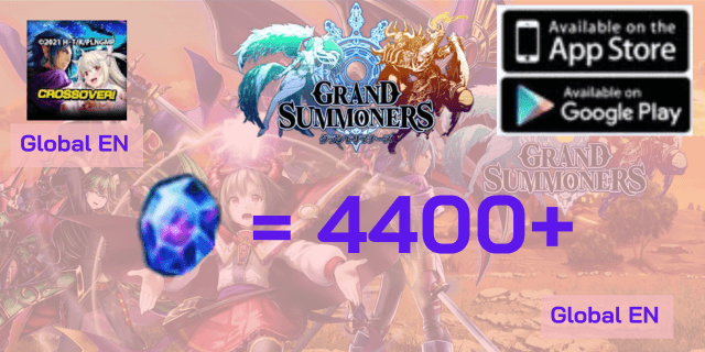 4400+ เพชร Grands Summoners GLobal(EN)