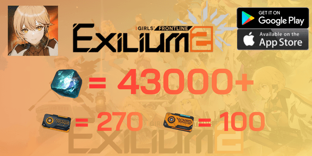 l 43000+Collapse Piece l + l 270 Access Permission l + l 100 Targeted Access Permission l GIRLS' FRONTLINE II: EXILIUM เซิพเวอ ASIA