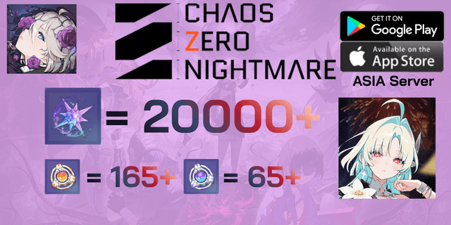 l Heidemarie l + l 20000+เพชร l + l 165+Rescue Anchor l + l 65+Signal Amplification Anchor l ไอดีเริ่มต้น Chaos Zero Nightmare Global ASIA